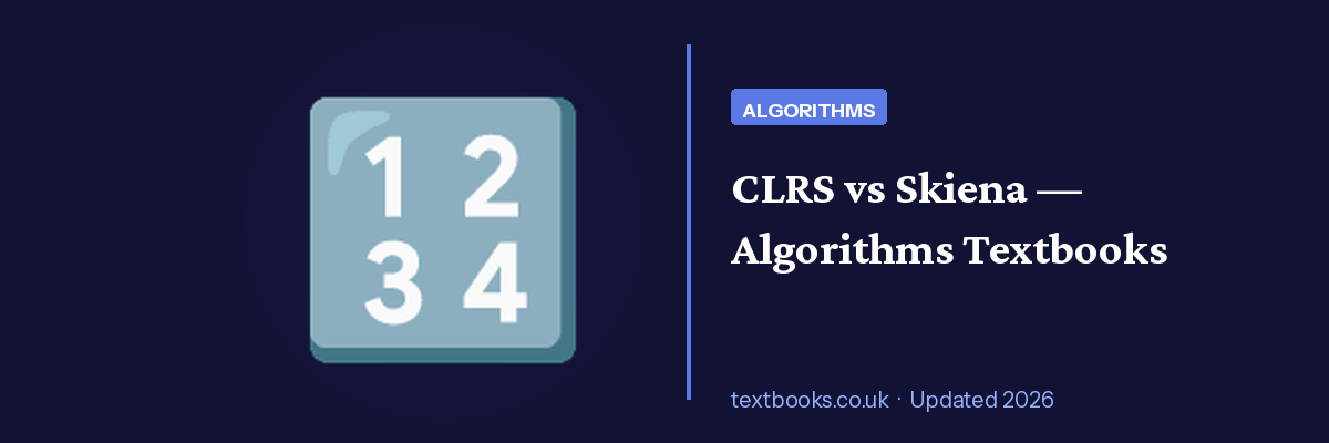 Algorithms textbooks for UK students — banner