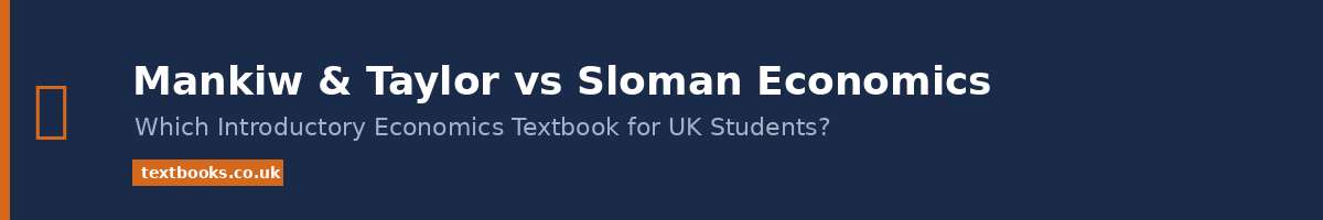 Mankiw and Taylor vs Sloman economics textbooks comparison for UK students